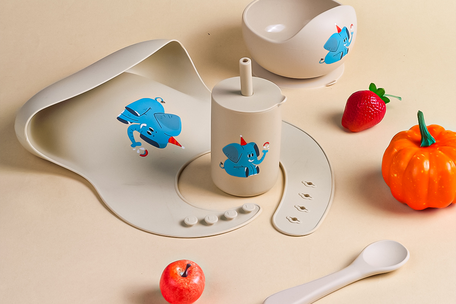 Durable Silicone Baby Tableware Set